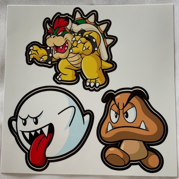 None Other New Super Mario Brothers Stickers Three Individual